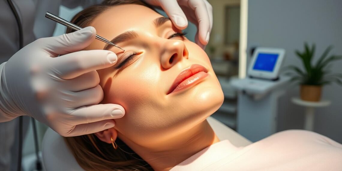 Thread lift technique for non surgical facelift