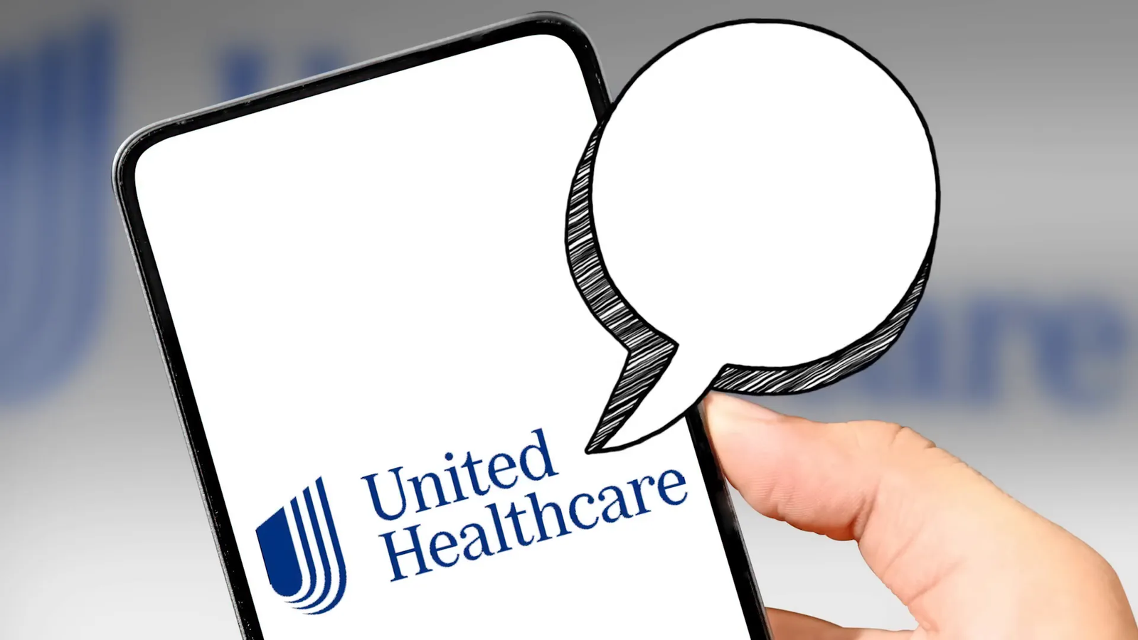 Screenshot of the threatening letter from United Healthcare