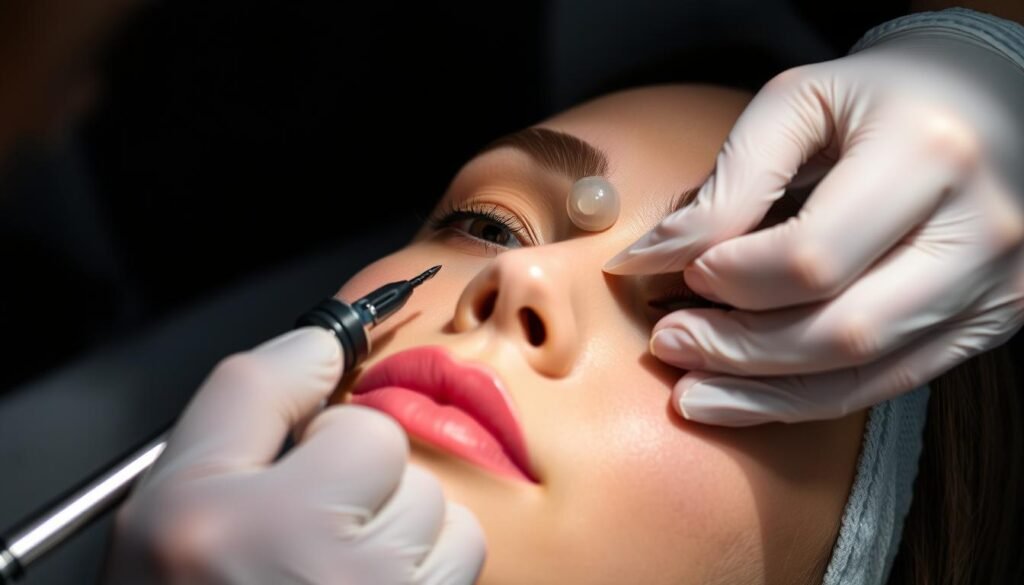 הליך טיפול באיפור קבוע